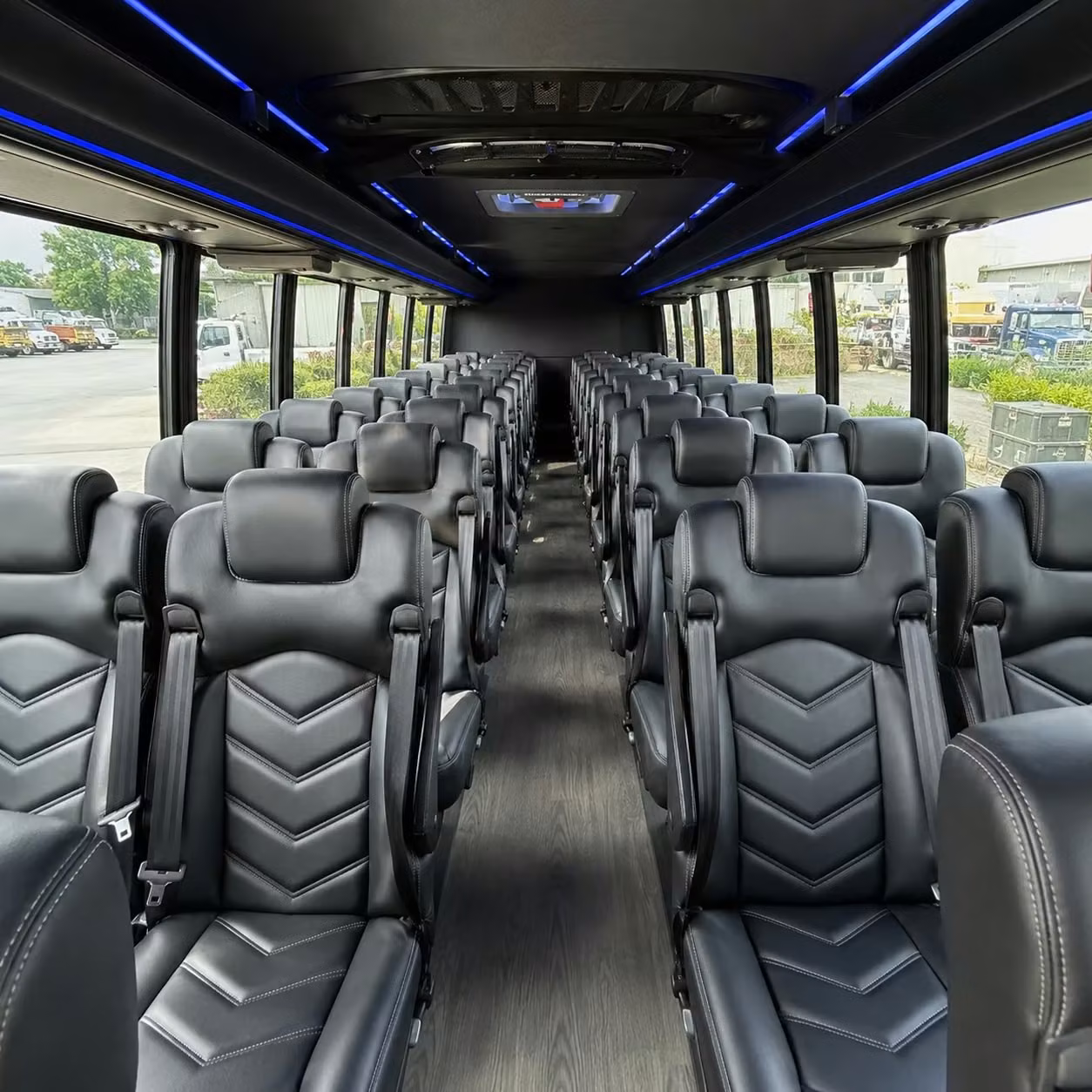25 passenger minibus interior