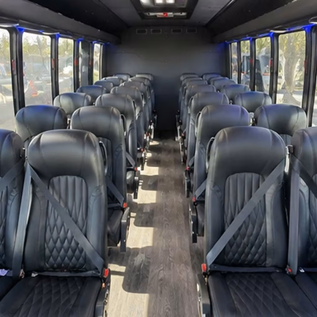 28 passenger minibus interior
