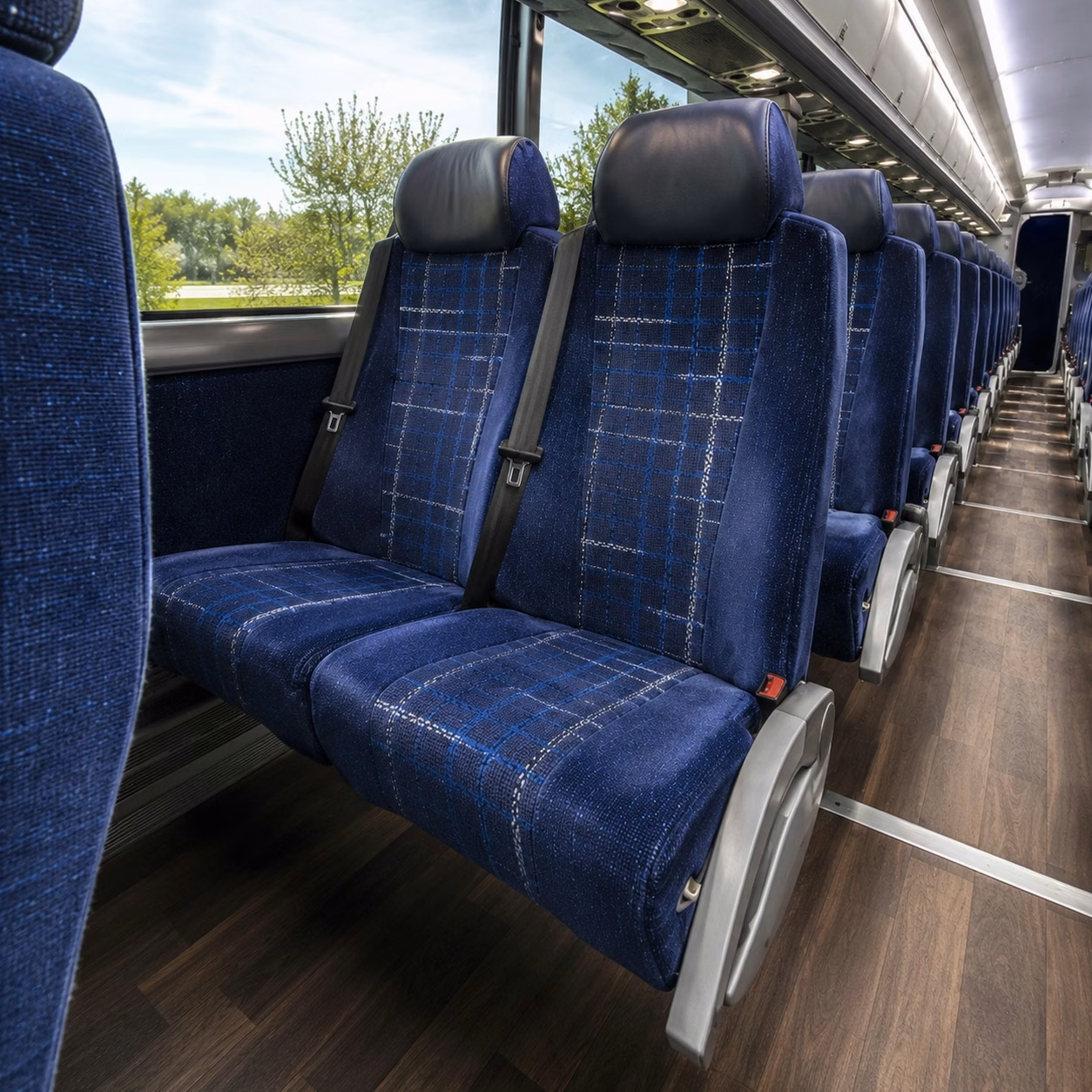 fall river charter bus interior