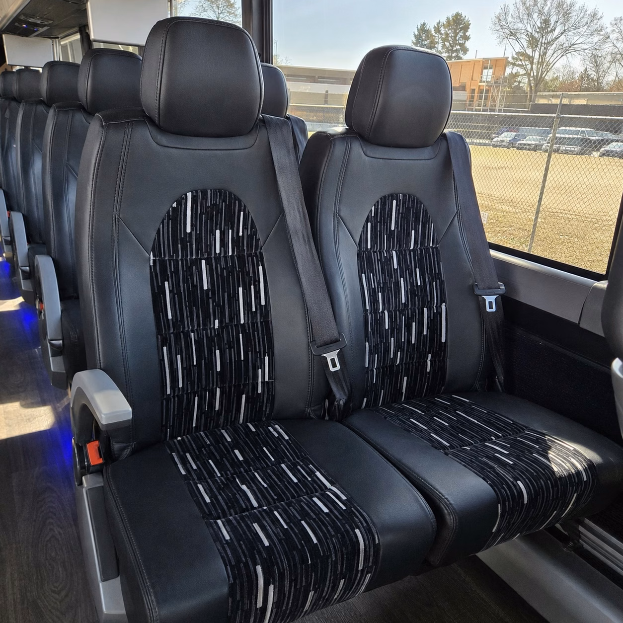 fall river charter bus rental interior